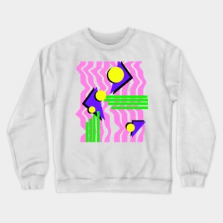 90's Vibrant Geometric Pattern T-Shirt Crewneck Sweatshirt